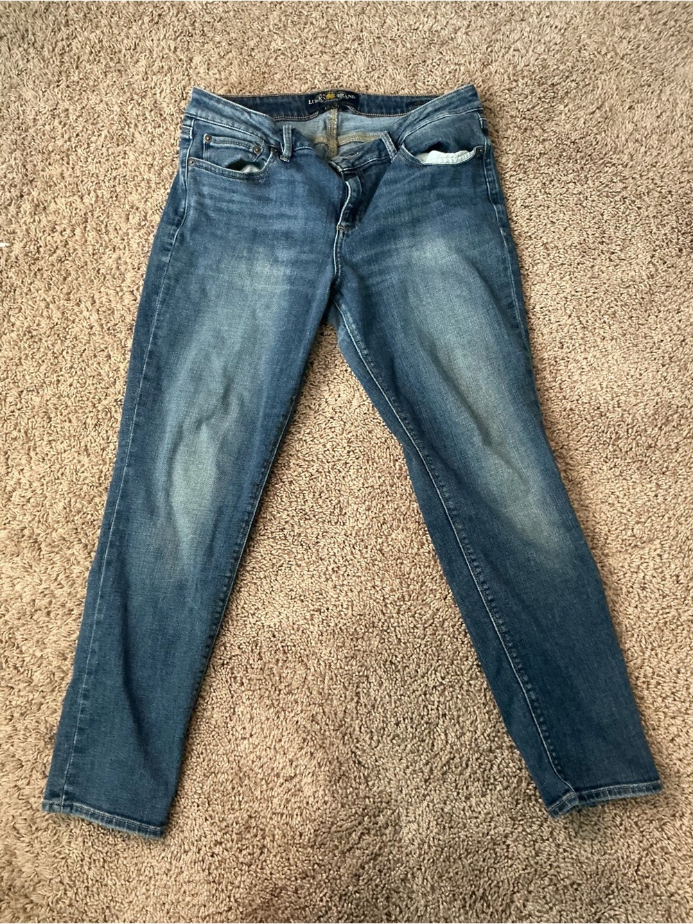 Lucky Brand Women's Skinny Jeans in Medium Blue Wash
